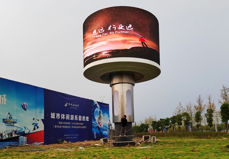 咸宁湖北某国道党建宣传显示屏项目 P5 68㎡
